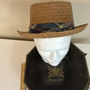 Vintage Trav’ler  by Country Gentleman Straw Woven Pork Pie Trilby Hat  7